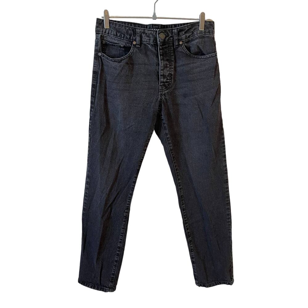 BOOHOO MAN Men's Relaxed Fit Denim Jeans Black Size 30 Casual Classic Cotton